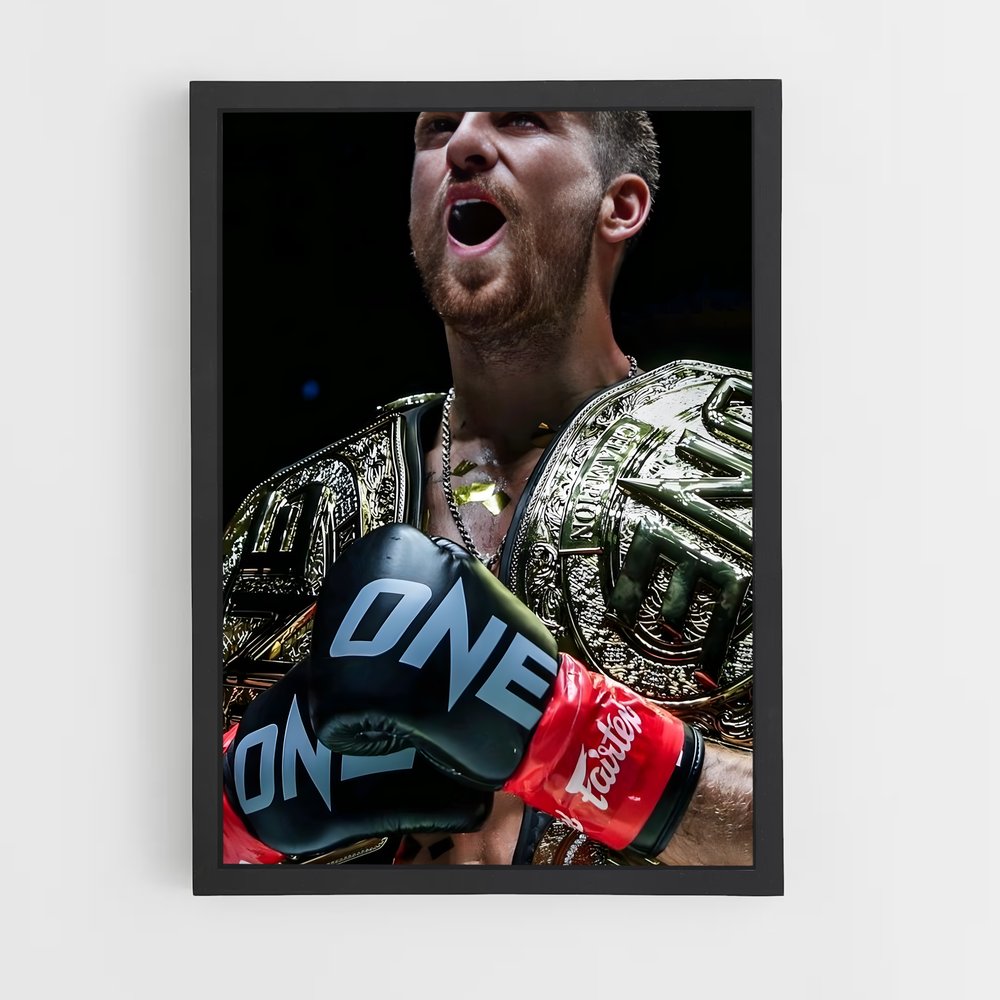 Poster Heavyweight Champion Conor – affiche Kick-boxing (vue 2)